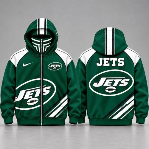 New York Jets | Premium NFL Athletic Full Zip Hooded Jacket NY