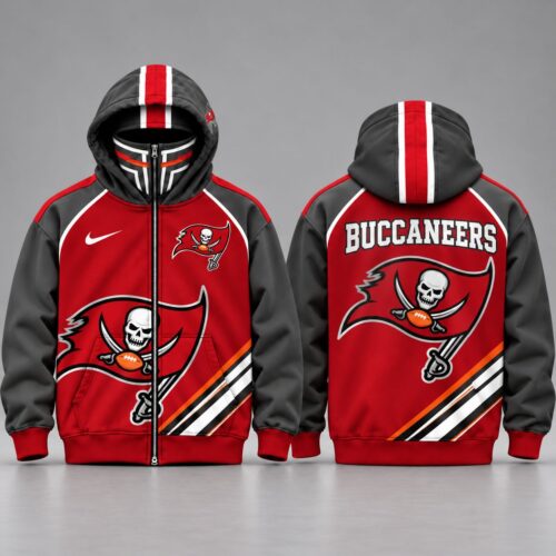 Tampa Bay Buccaneers | Premium NFL Athletic Full Zip Hooded Jacket NY