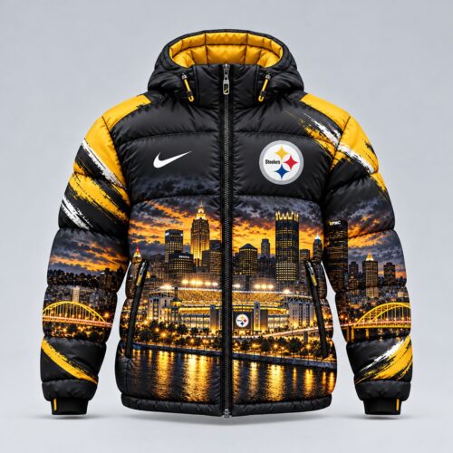 Pittsburgh Steelers | Premium NFL Game Day Ready Hooded Puffer Jacket NY