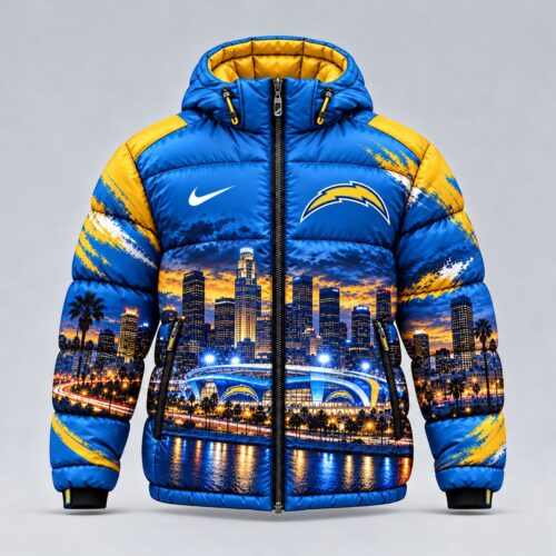 Los Angeles Chargers | Premium NFL Game Day Ready Hooded Puffer Jacket NY