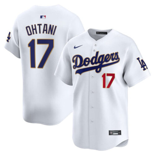 Men's Los Angeles Dodgers Gold Trim Vapor Premier Limited Jersey