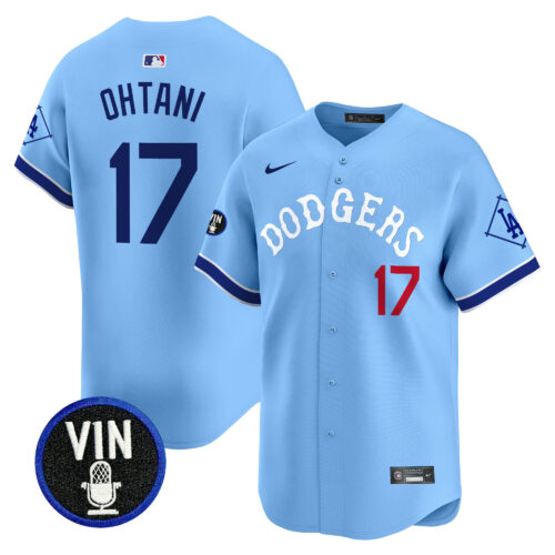 Men's Los Angeles Dodgers Tribute Vin Scully Patch Vapor Premier Limited Jersey - All Stitched