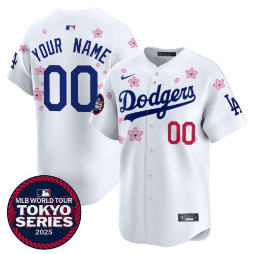 Los Angeles Dodgers Tokyo Series 2025 Vapor Premier Limited Custom Jersey - Stitched