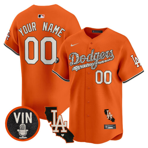 Los Angeles Dodgers Halloween Vapor Premier Limited Custom Jersey - All Stitched